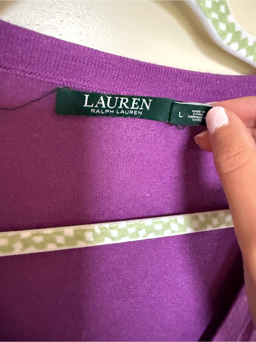 Lauren Ralph Purple Top - Picture 3 of 3